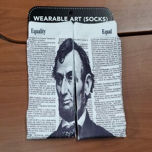 Wearable Art Socks - Black and White